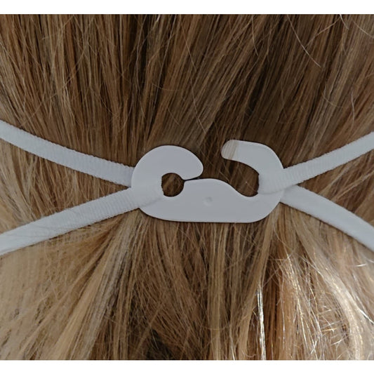 FFP2 andningsmask, vit, 10 st. / Box utan ventil, öronöglor | Box (10 stycken)