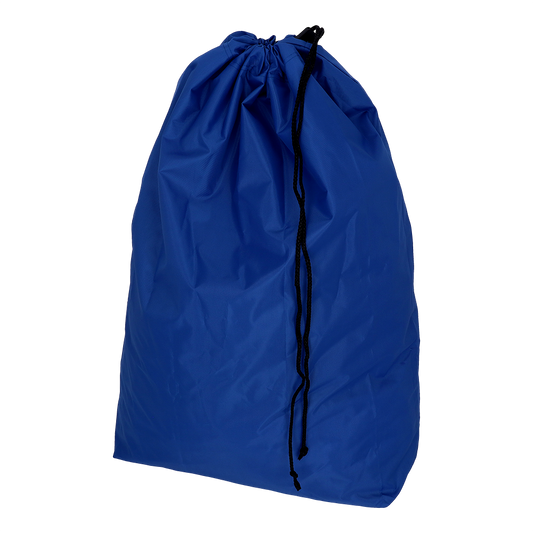 Der EMIL DEISS KG (GmbH + Co.) DEISS 6509 ist ein großer blauer Stoffabfallsack (650x870 mm), der hochkant mit einem schwarzen Kordelzug abgebildet ist. Er wird in Kartons zu 50 Stück verkauft und ist perfekt für die umweltfreundliche Abfallentsorgung.