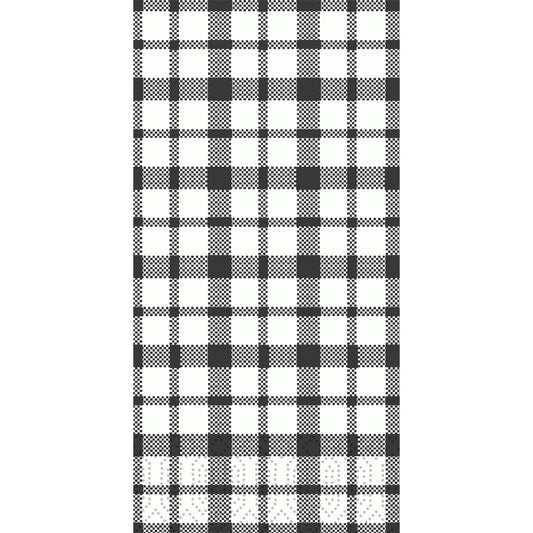 Das schwarz-weiß karierte Gitterdesign der Duni GmbH Zellt.-Serv.40x40 3lg 1/8 Izza Papierservietten Packung (250 Servietten) verleiht jedem Anlass klassischen Stil und Qualität.