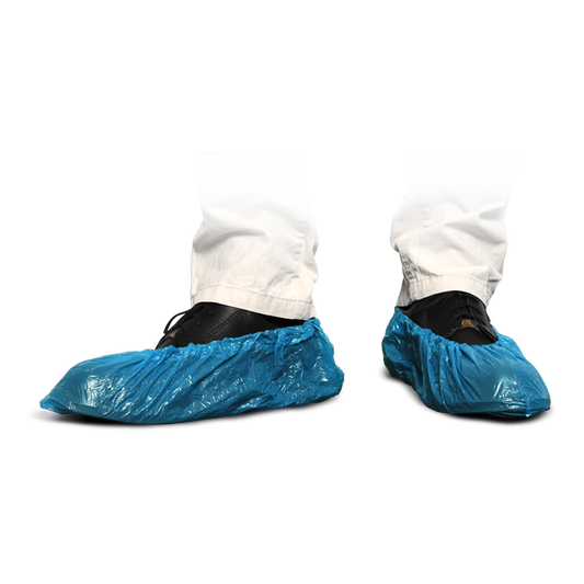 MaiMed-Cover PE skoöverdrag Engångsskoöverdrag av PE, blå, 100 st/förp. | Förpackning (100 stycken)