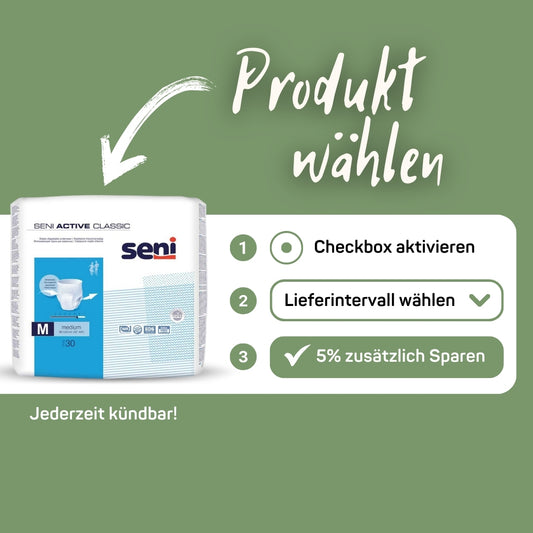 Wählen Sie ihre Produkt für das 5% Sparabo. Erklärung und Schritt für Schritt Anleitung zum Abschluss eines ABOs