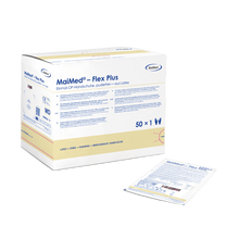 MaiMed-Flex Plus PF-sterila puderfria operationshandskar i latex, 50 par/kartong