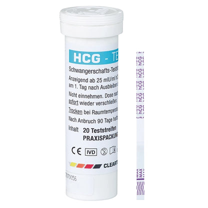 Clear Test HCG Graviditetstestremsor - 20 bitar | Pack (20 tester)