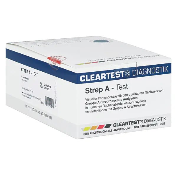 Clearest Strep -A -kassetttest - 10 Testremsor | Pack (10 tester)