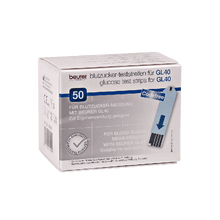 Testremsor för Beurer GL 40 mg/dl, 50 stycken