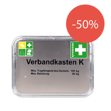 FW-förbandslåda K ALU, tom, enligt DIN 14142