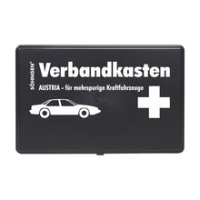 Första hjälpen-låda Austria, svart, för flerfiliga fordon