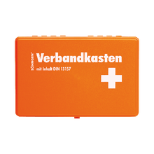 KIEL Första hjälpen-låda, tom, plast, orange