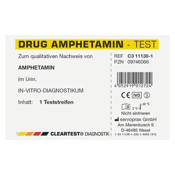 Tydligaste drogtest tetrahydrocannabinol teststickor, individuellt test | Styck (1 test)