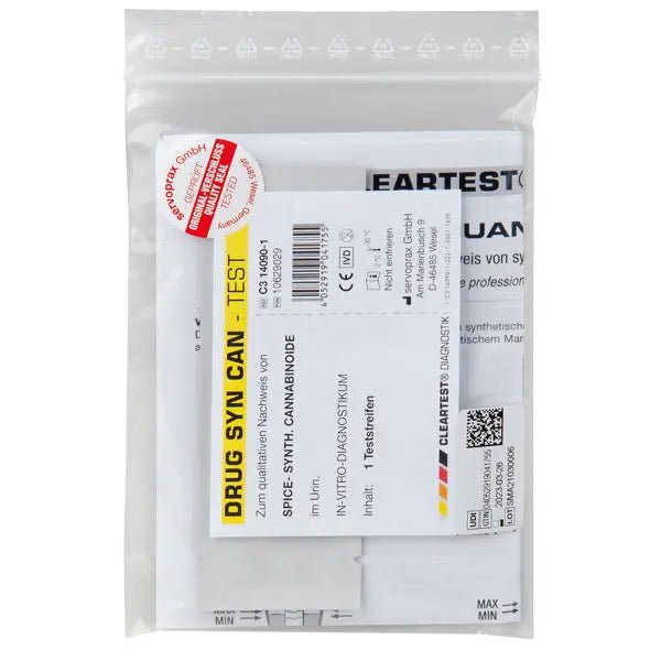 Tydligaste drogtest tetrahydrocannabinol testkassett