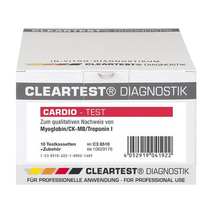 Cleartest Cardio Myglobin/CK-MB/Trop I Pack: 10 tester | Pack (10 tester)
