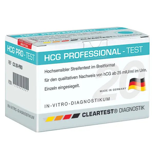 Cleartest HCG-Professionellt graviditetstest, förpackning: 20 tester | Pack (20 tester)