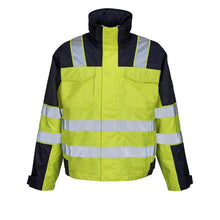 MASCOT® Genova vinterjacka, hi-vis gul/marinblå