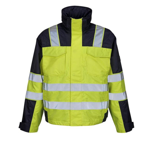MASCOT® Genova vinterjacka, hi-vis gul/marinblå