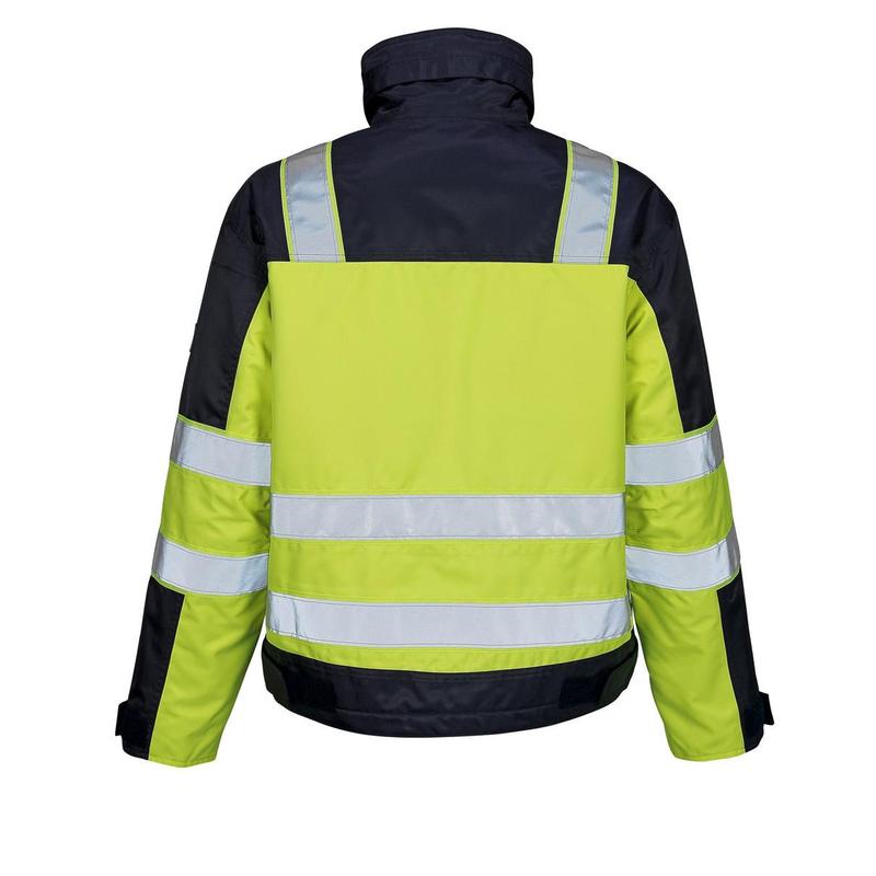 MASCOT® Genova vinterjacka, hi-vis gul/marinblå