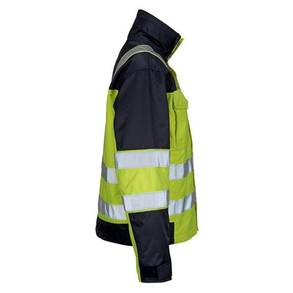 MASCOT® Genova vinterjacka, hi-vis gul/marinblå