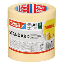 tesa målartejp Standard, 50 m x 19 mm + 50 m x 30 mm