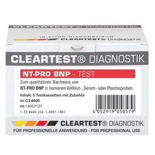 Cleartest NT-Pro BNP* Pack: 5 tester | Pack (5 tester)