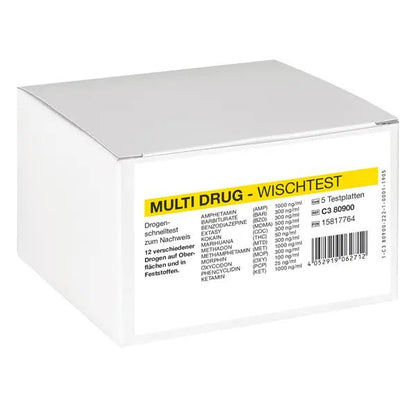 Cleartest Multi Drug wipe test 12-faldig läkemedelskombination, testplatta