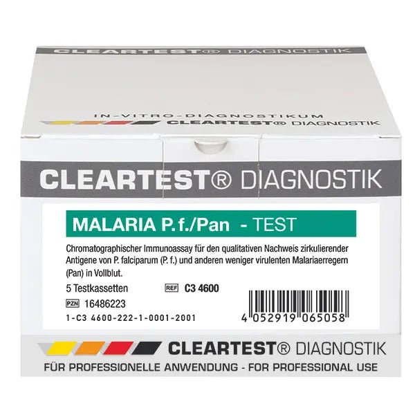 Cleartest Malaria P.f./Pan Pack: 5 testkassetter | Pack (5 tester)
