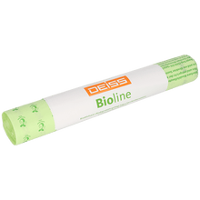 Ett 5-pack DEISS 6072 biologiskt nedbrytbara soppåsar (650+550x1350x0,022 mm, natur) från EMIL DEISS KG (GmbH + Co.) - perfekt för miljövänliga förpackningsmaterial eller fraktförpackningar.