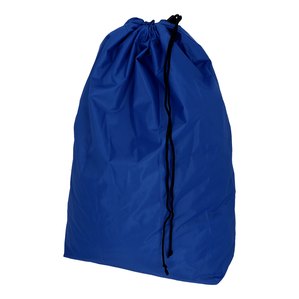 Den EMIL DEISS KG (GmbH + Co.) DEISS 6509 är en stor blå tygavfallspåse (650x870 mm), som är avbildad stående med en svart dragsko. Den säljs i kartonger om 50 stycken och är perfekt för miljövänlig avfallshantering.