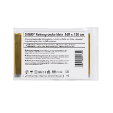 SIRIUS® räddningsfilt silver-guld 160 x 120 cm