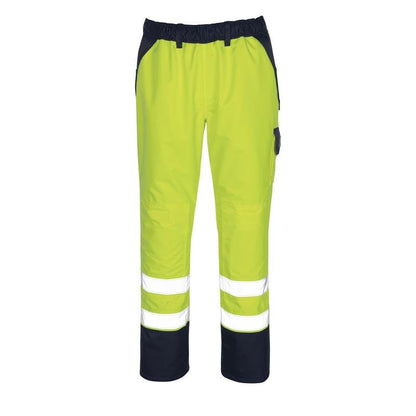 MASCOT® Linz överdragsbyxa, hi-vis gul/marinblå