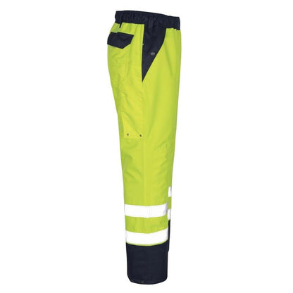 MASCOT® Linz överdragsbyxa, hi-vis gul/marinblå