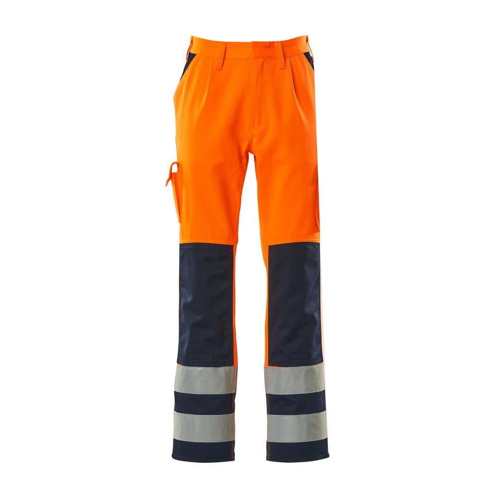 MASCOT® Olinda byxa, hi-vis orange/marinblå