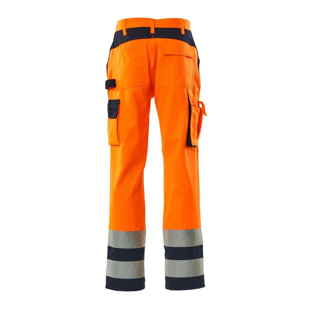 MASCOT® Olinda byxa, hi-vis orange/marinblå