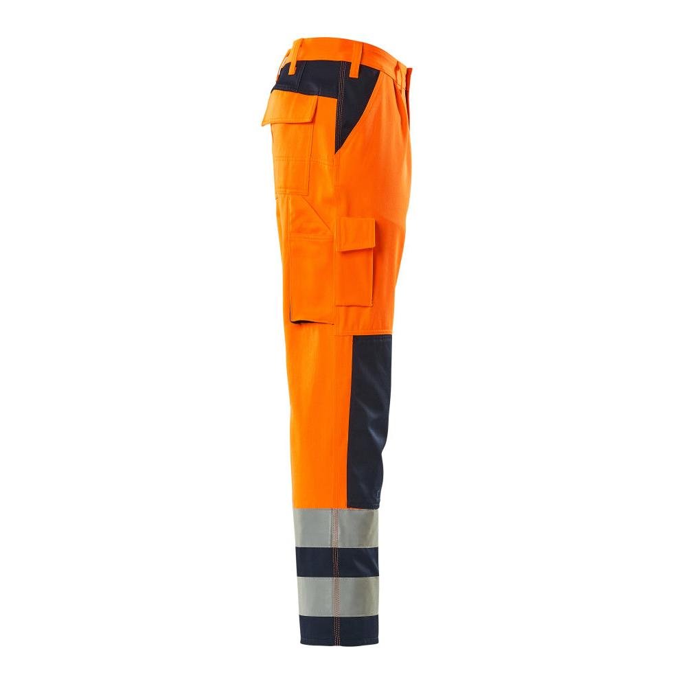 MASCOT® Olinda byxa, hi-vis orange/marinblå
