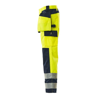 MASCOT® Almas hantverksbyxa, hi-vis gul/marinblå