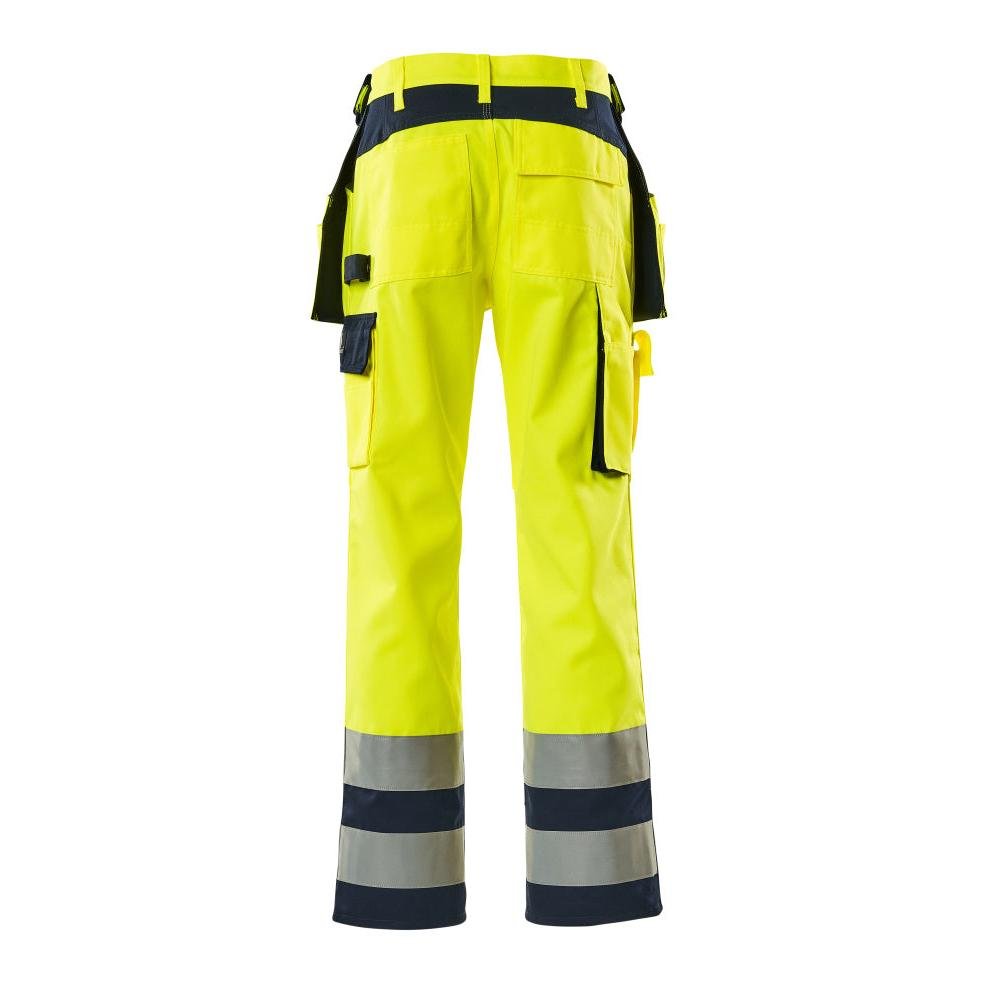 MASCOT® Almas hantverksbyxa, hi-vis gul/marinblå