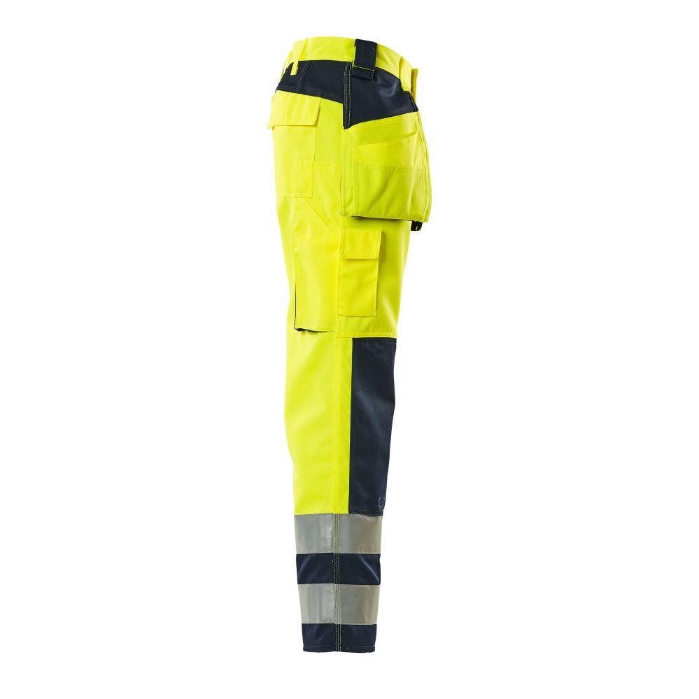 MASCOT® Almas hantverksbyxa, hi-vis gul/marinblå