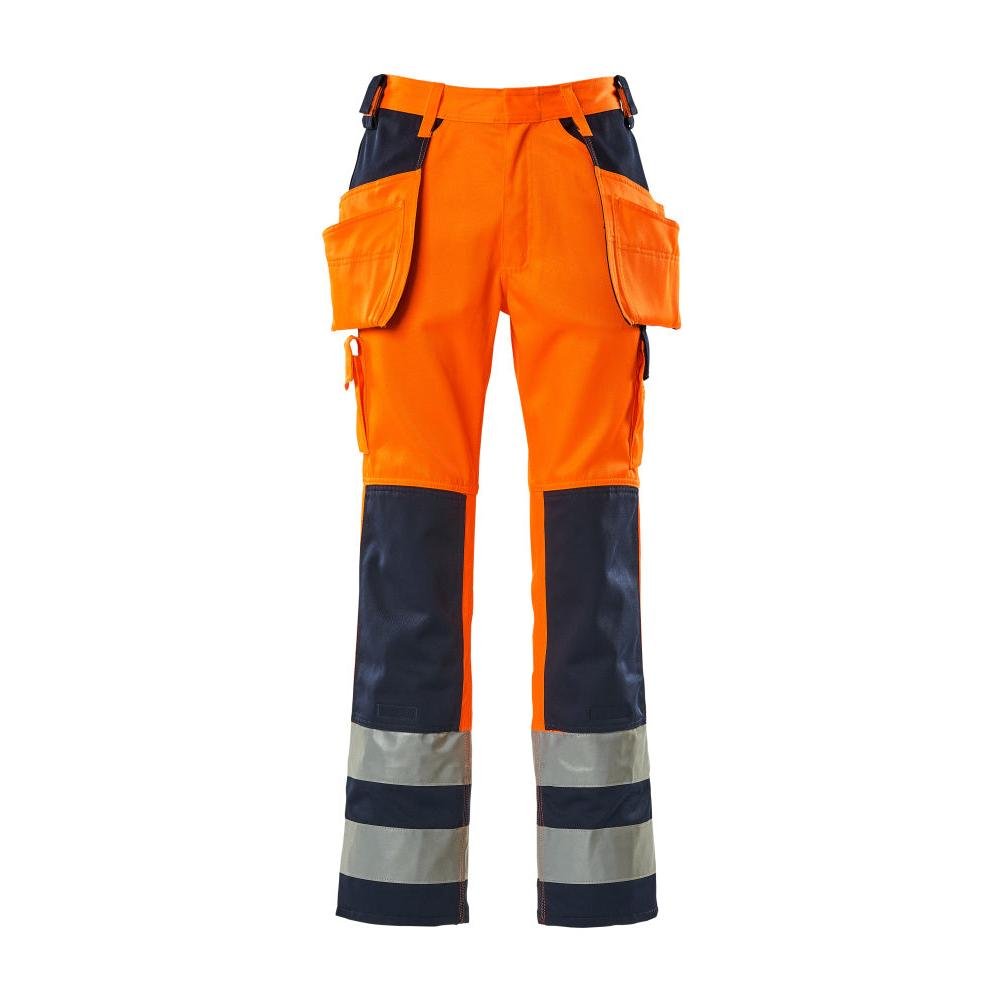 MASCOT® Almas hantverksbyxa, hi-vis orange/marinblå