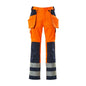 MASCOT® Almas hantverksbyxa, hi-vis orange/marinblå