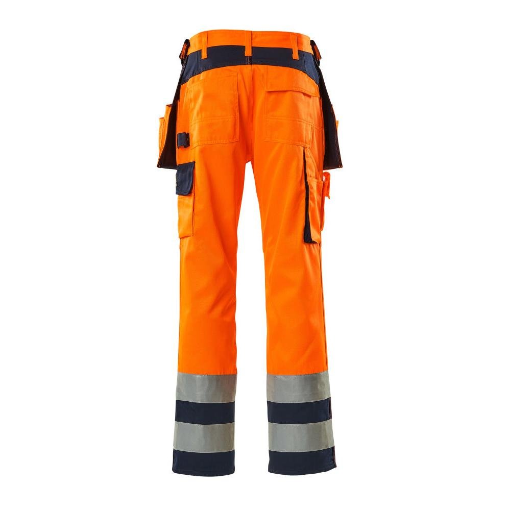 MASCOT® Almas hantverksbyxa, hi-vis orange/marinblå