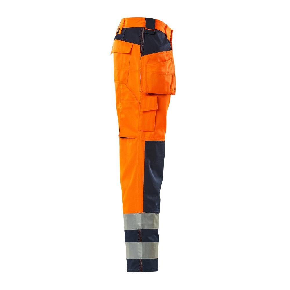 MASCOT® Almas hantverksbyxa, hi-vis orange/marinblå