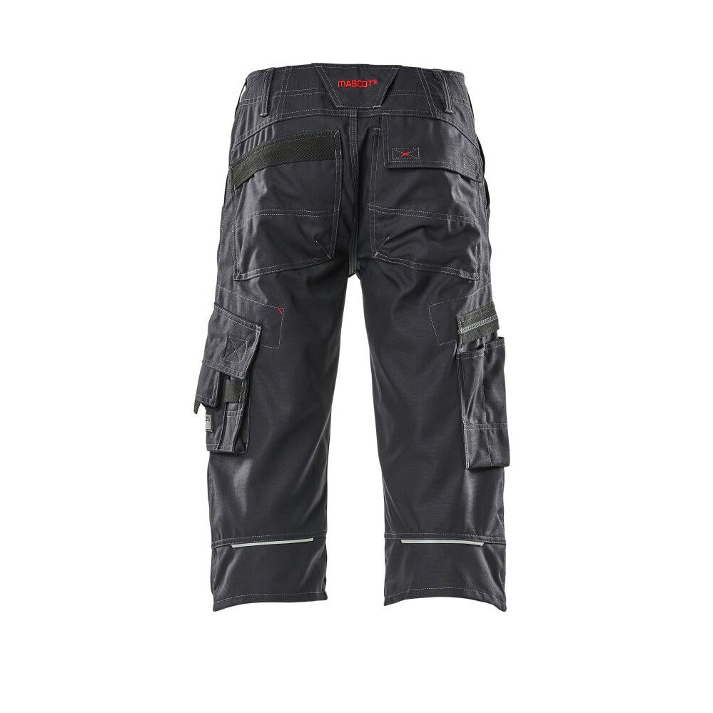 MASCOT® Limnos trekvarts byxa, svart-blå