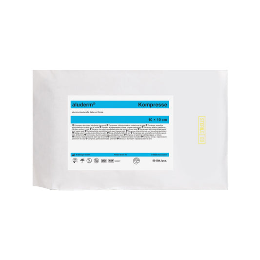 aluderm®-kompresser, 50 stycken i steril påse, 10 x 10 cm