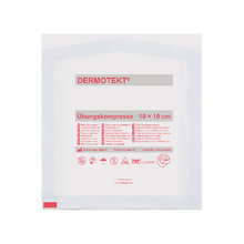 DERMOTEKT®  Övningskompress 10 x 10 cm, 2 stycken, osteril