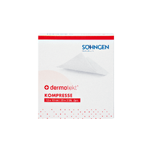 DERMOTEKT®-kompress 10 x 10 cm, 2 st. Förpackning med 25 st.