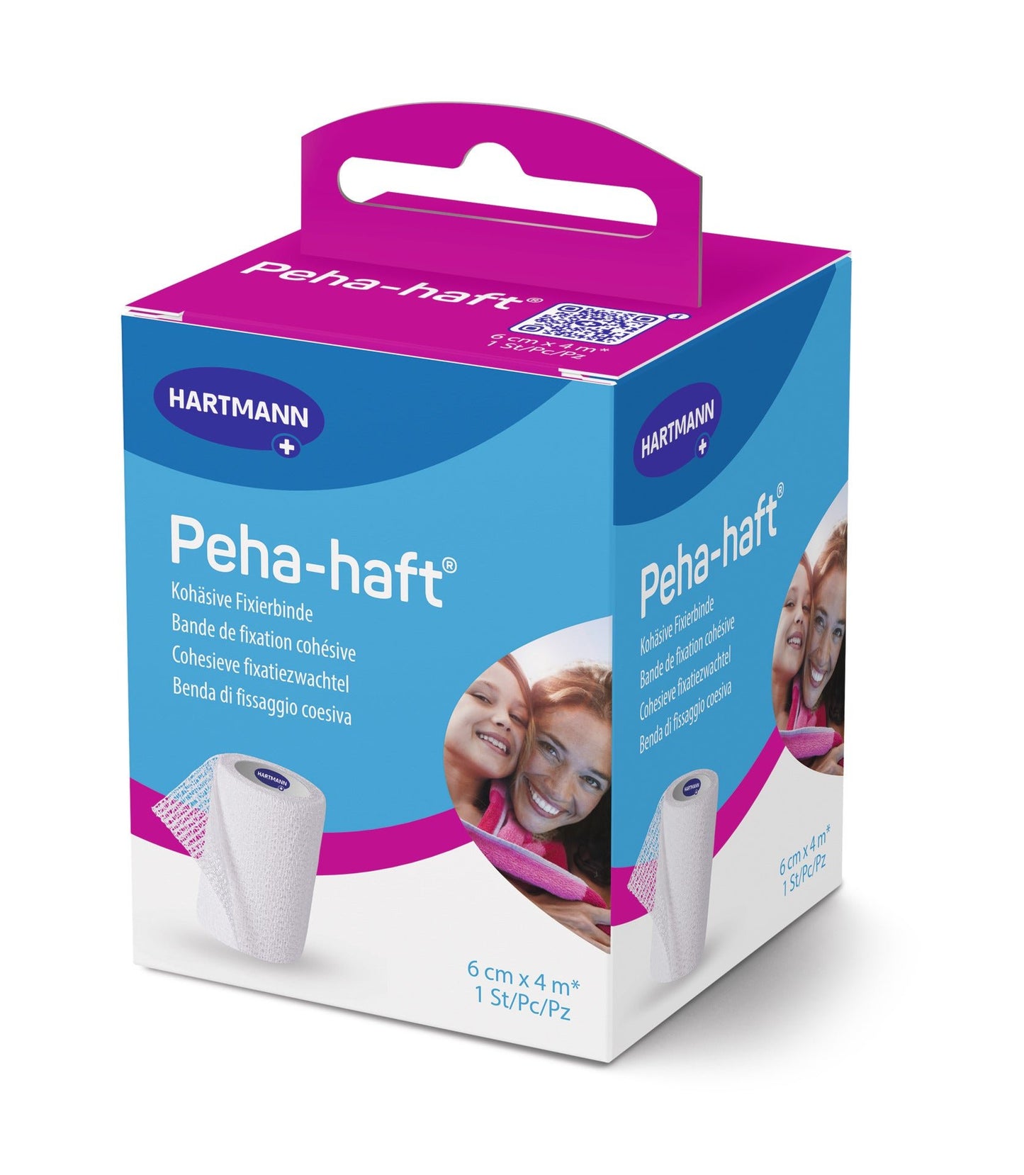Hartmann Peha-skaft 6cm x 4m P1 DE, FR, NL, IT | Förpackning (1 st)