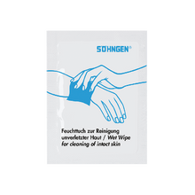 Rengöringsservett för oskadad hud, styckförpackad