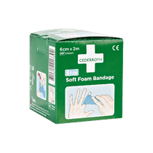 Cederroth Soft Foam-bandage, blått, 2 m x 6 cn – påfyllningsförpackning 51011011