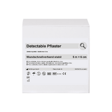 Detekterbart plåsterband, 5 m x 6 cm