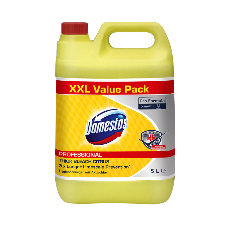 Domestos Pro Formula Citrus Fresh, hygienrengöringsmedel med fräsch citrus