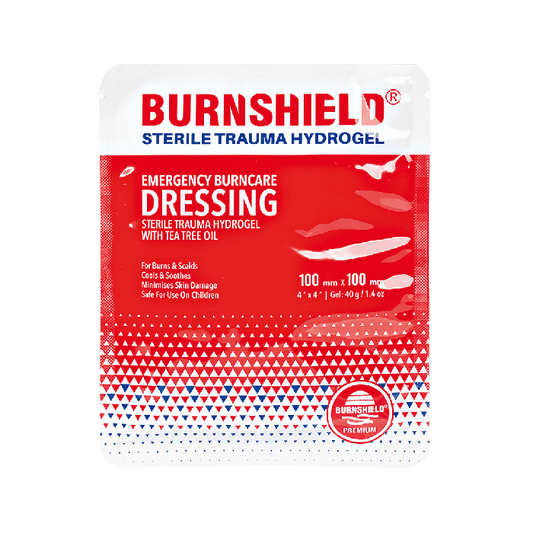 Burnshield hydrogel-skumförband, sterilt, 10 x 10 cm