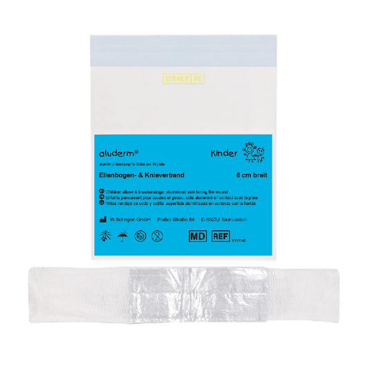 aluderm® bandage för barnens armbågar och knän, 6 cm